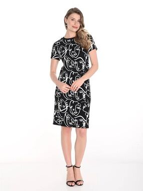 Frank Lyman Faces T Shirt Dress